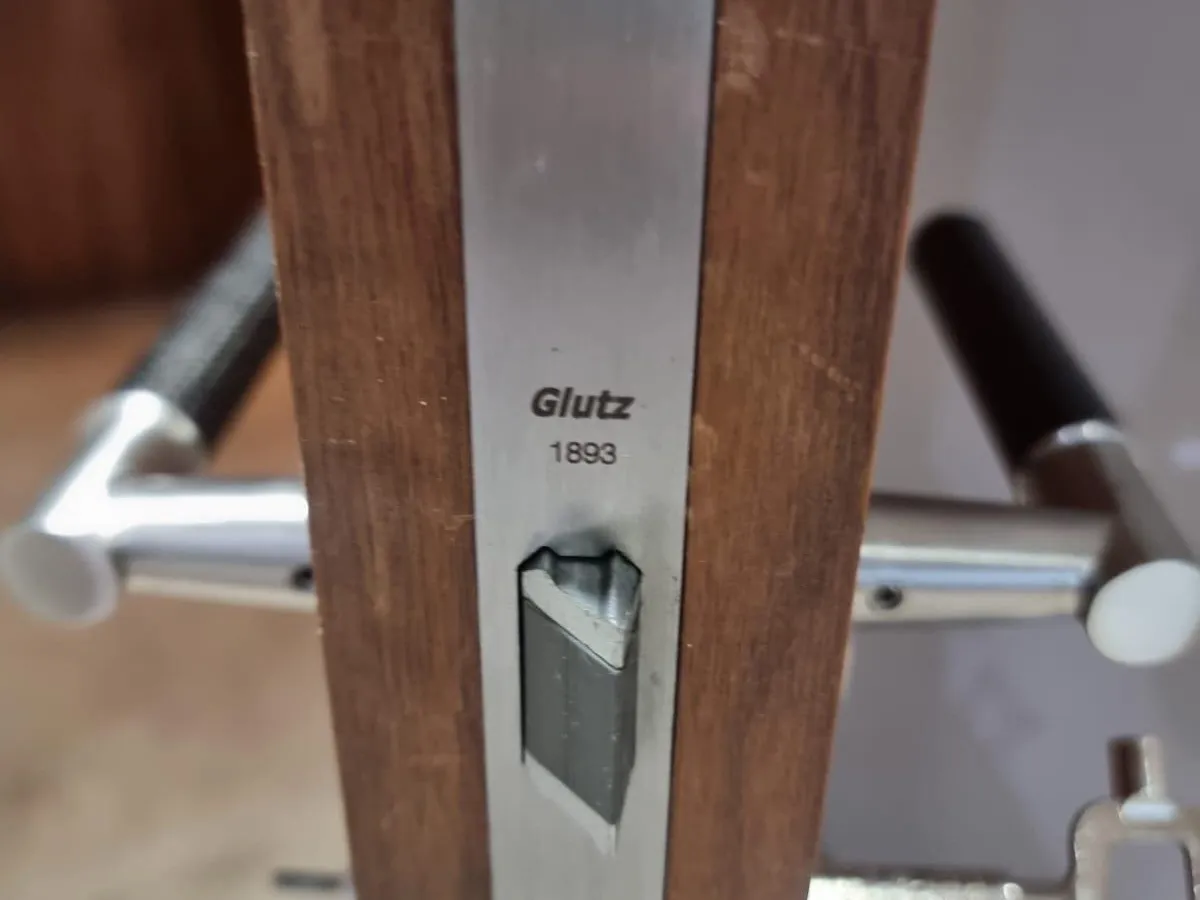 A British Standard Deadlock in a Hardwood Door detail image 1